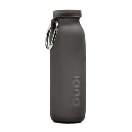 BUBI BRANDS Bubi Brands BB65GG638 22oz & 650 ml Foldable Water Bottle Rose; Gunmetal Grey BB65GG638